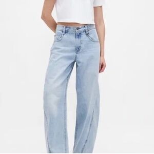 Gap x BÉIS Knit Denim Baggy Jeans Size XS